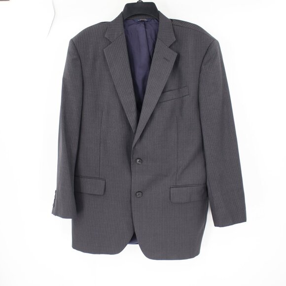 Brooks brothers sport coat men's 42R 1818 madison Saxxon wool striped gray - Picture 2 of 16